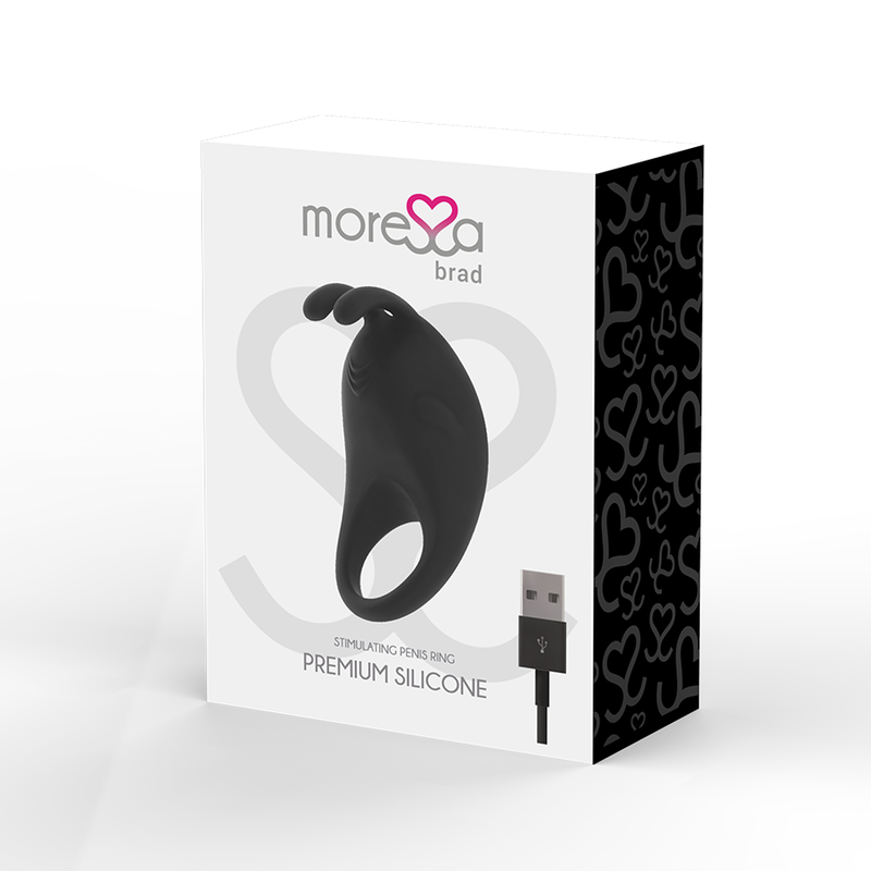 MORESSA - BRAD PREMIUM SILICONE RECARREGÁVEL NEGRO - Sex Shop Sexy