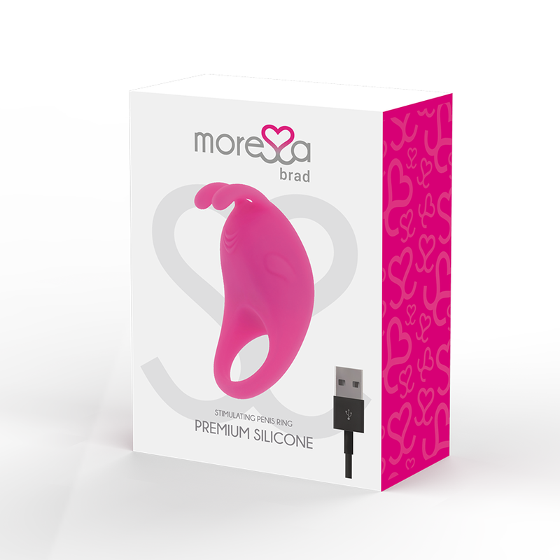 MORESSA - BRAD PREMIUM SILICONE RECARREGÁVEL ROSA - Sex Shop Sexy