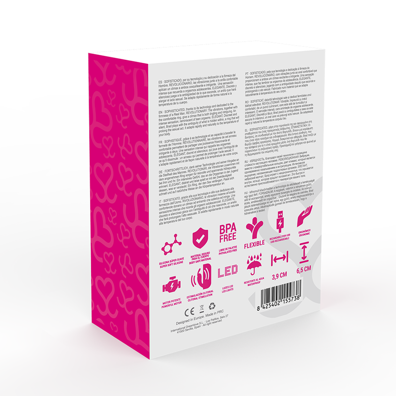 MORESSA - BRAD PREMIUM SILICONE RECARREGÁVEL ROSA - Sex Shop Sexy