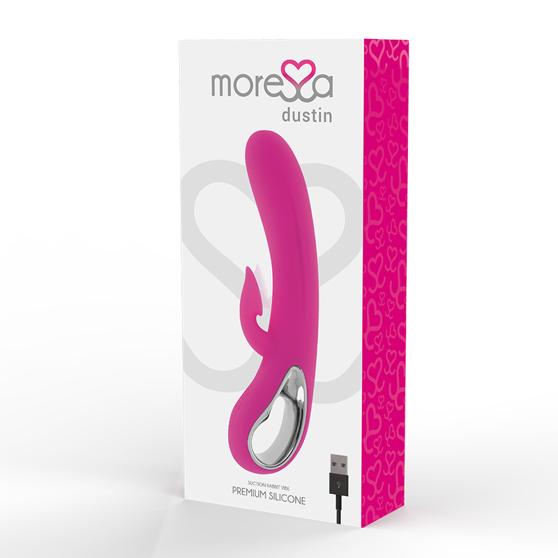 MORESSA - DUSTIN ONDAS ESTIMULADORAS CLITORIANAS E VIBRAÇÃO POTENTE PREMIUM SILICONE RECARREGÁVEL - Sex Shop Sexy
