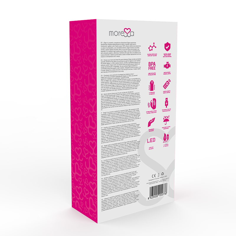 MORESSA - EDGAR SET DUO OVO COMANDO REMOTO COM VIBRAÇÃO PREMIUM SILICONE - Sex Shop Sexy