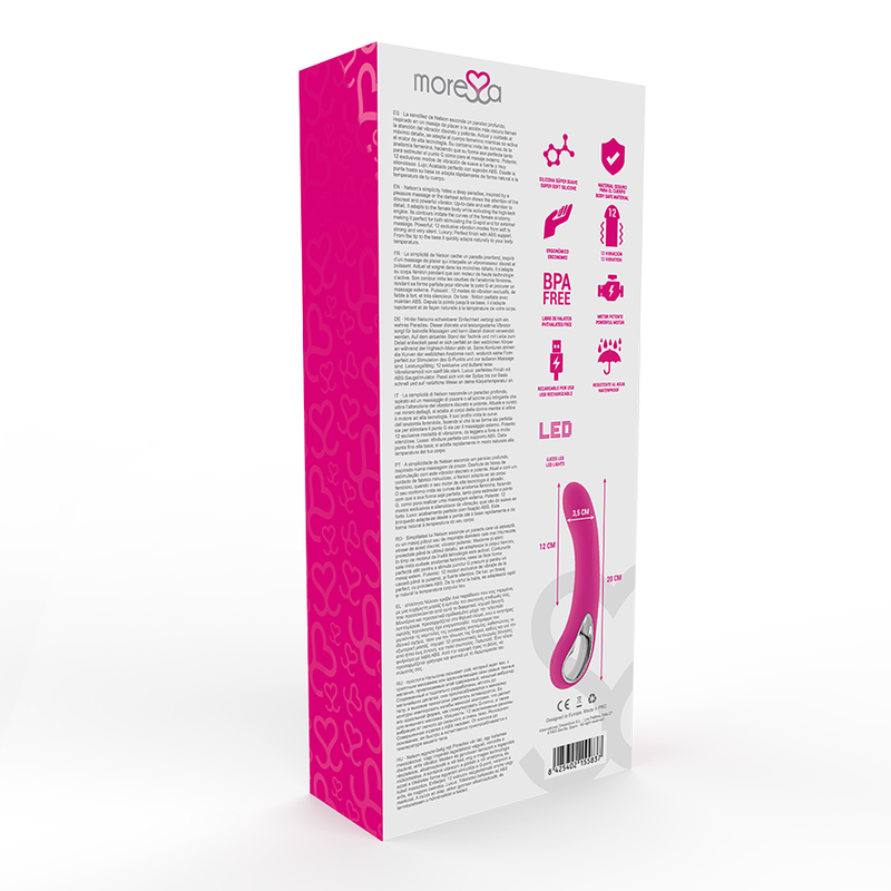 MORESSA - NELSON ESTIMULADOR PONTO G PREMIUM SILICONE RECARREGÁVEL - Sex Shop Sexy