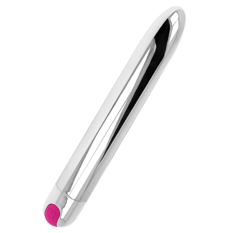 OHMAMA - VIBRADOR SILVER RECARREGÁVEL 10 MODOS 18.5 CM