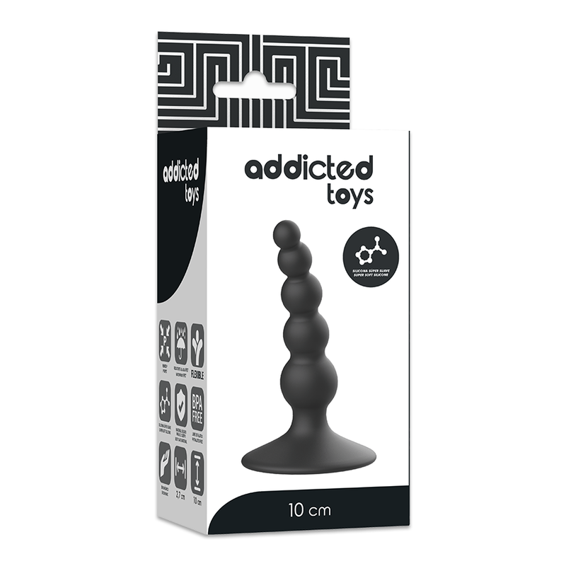 ADDICTED TOYS - PLUG ANAL 10 CM PRETO