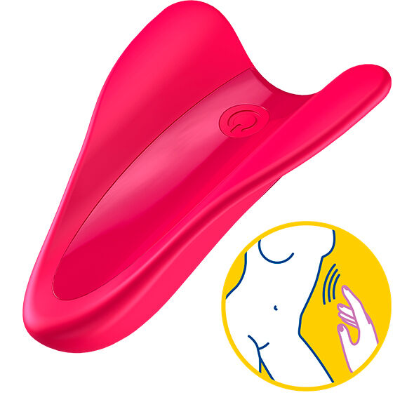 SATISFYER - VIBRADOR DEDO HIGH FLY FUCSIA