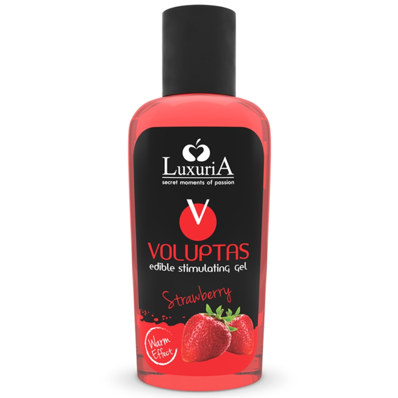 INTIMATELINE LUXURIA - VOLUPTAS GEL DE MASAJE COMESTÍVEL EFEITO AQUECEDOR - MORANGO 100 ML