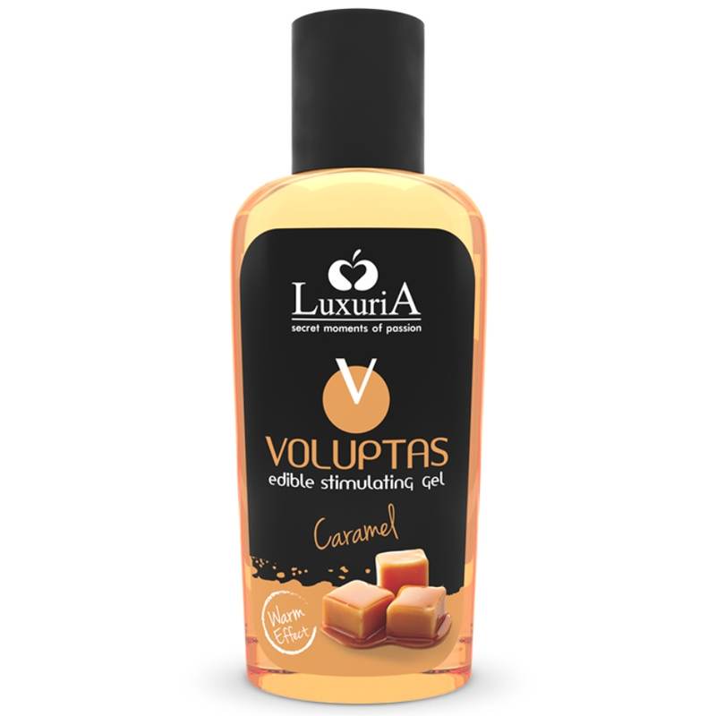 INTIMATELINE LUXURIA - VOLUPTAS GEL DE MASAJE COMESTÍVEL EFEITO AQUECEDOR - CARAMELO 100 ML