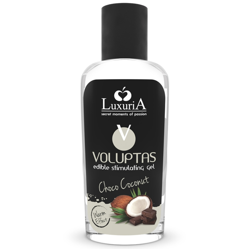 INTIMATELINE LUXURIA - VOLUPTAS GEL DE MASAJE COMESTÍVEL EFEITO AQUECEDOR - COCO E CREME 100 ML