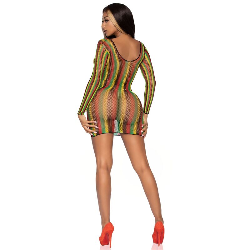 LEG AVENUE - RASTA MINI VESTIDO TALLA ÚNICA
