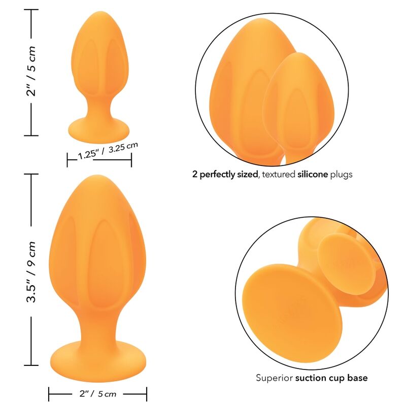 CALEXOTICS - TAPÓN ANAL ATREVIDO LARANJA