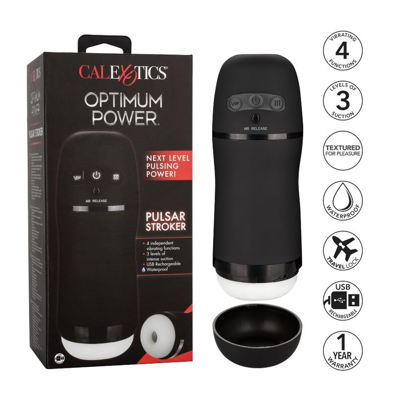 CALEXOTICS - FUNCIONES DE VIBRACIÓN Y SUCCIÓN DEL OPTIMUM POWER STROKER