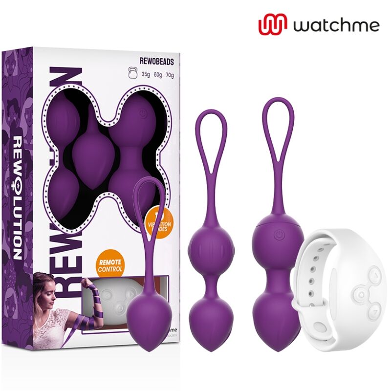 REWOLUTION - REWOBEADS BOLAS VIBRATORIAS CONTROL REMOTO CON TECNOLOGÍA WATCHME