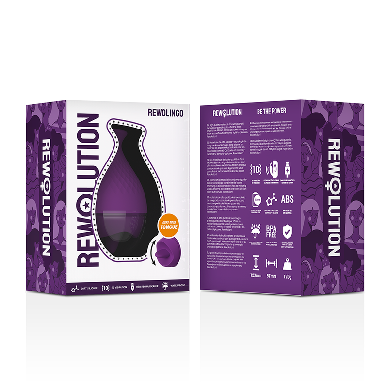 REWOLUCIÓN - VIBRADOR REWOLINGO COM LÍNGUA