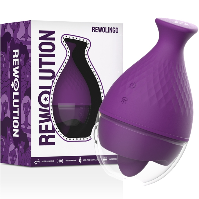 REWOLUCIÓN - VIBRADOR REWOLINGO COM LÍNGUA