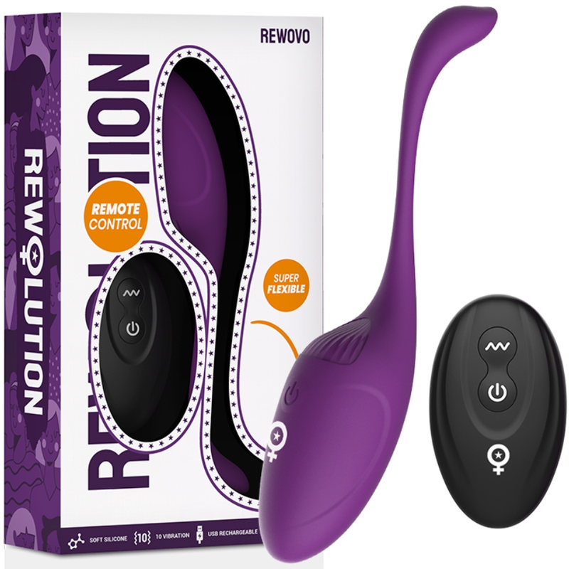 REWOLUCIÓN - CONTROL REMOTO DO VIBRADOR DE OVO REWOVO