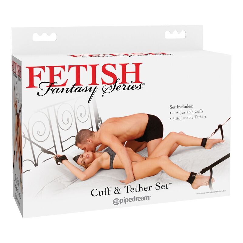 FETISH FANTASY - CONJUNTO ALGEMAS E TIRA DE FIXAÇÃO - Sex Shop Sexy