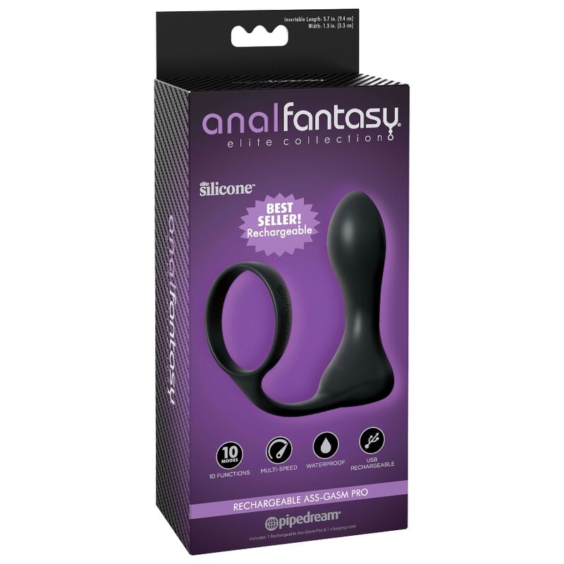 ANAL FANTASY ELITE COLLECTION - ASS-GASM PRO RECARREGÁVEL - Sex Shop Sexy