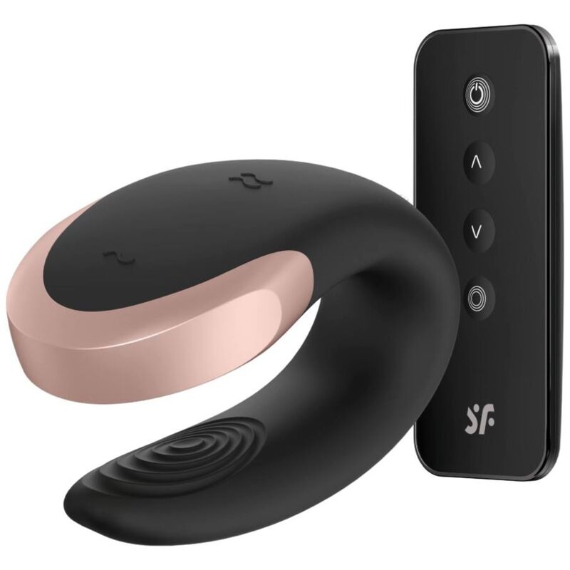 SATISFYER - VIBRADOR DOUBLE LOVE LUXURY PARTNER NEGRO