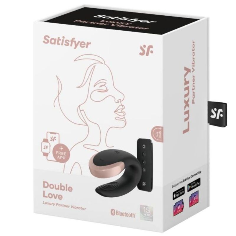 SATISFYER - VIBRADOR DOUBLE LOVE LUXURY PARTNER NEGRO