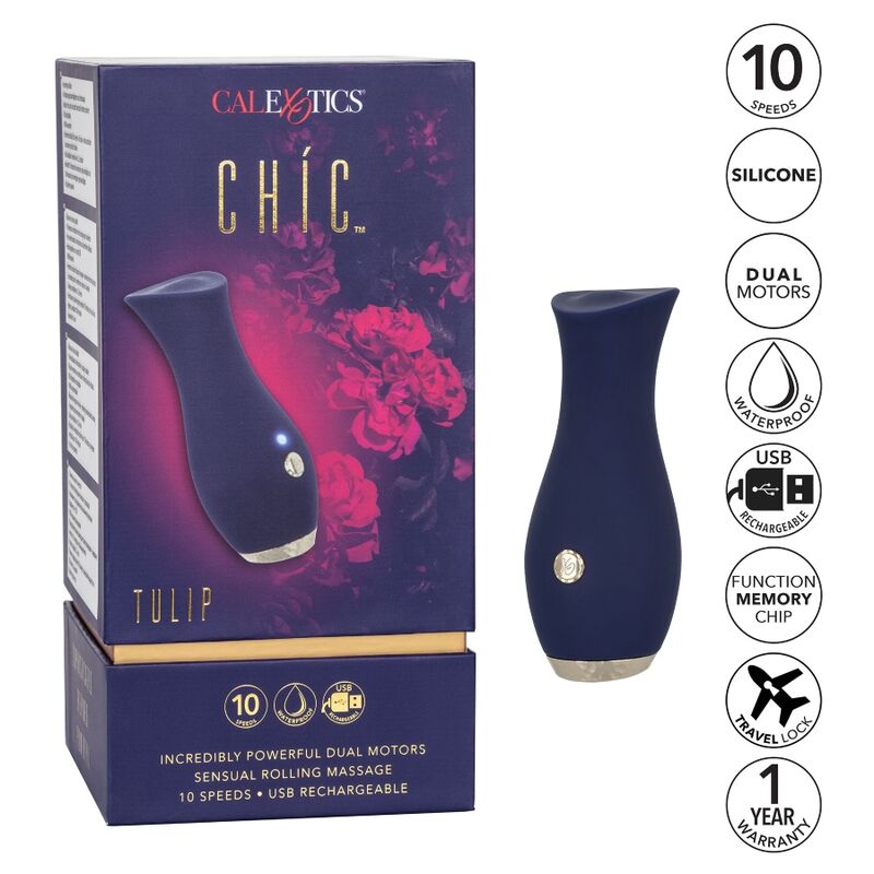 CALEXOTICS - CHIC TULIP MASSAJADOR AZUL