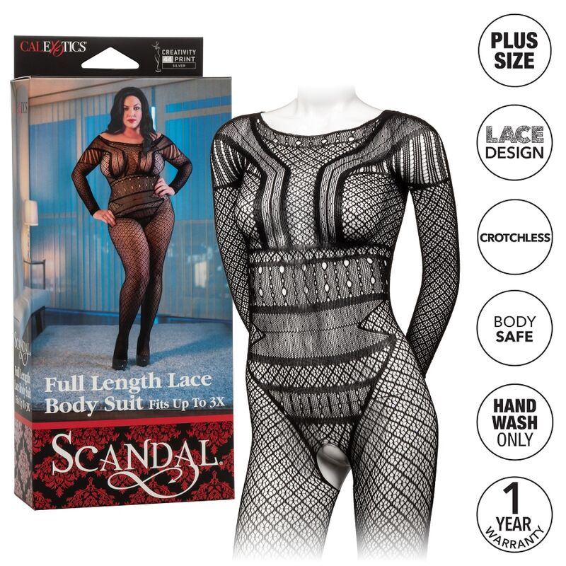 Calexotics - Body de Renda Tamanho Plus