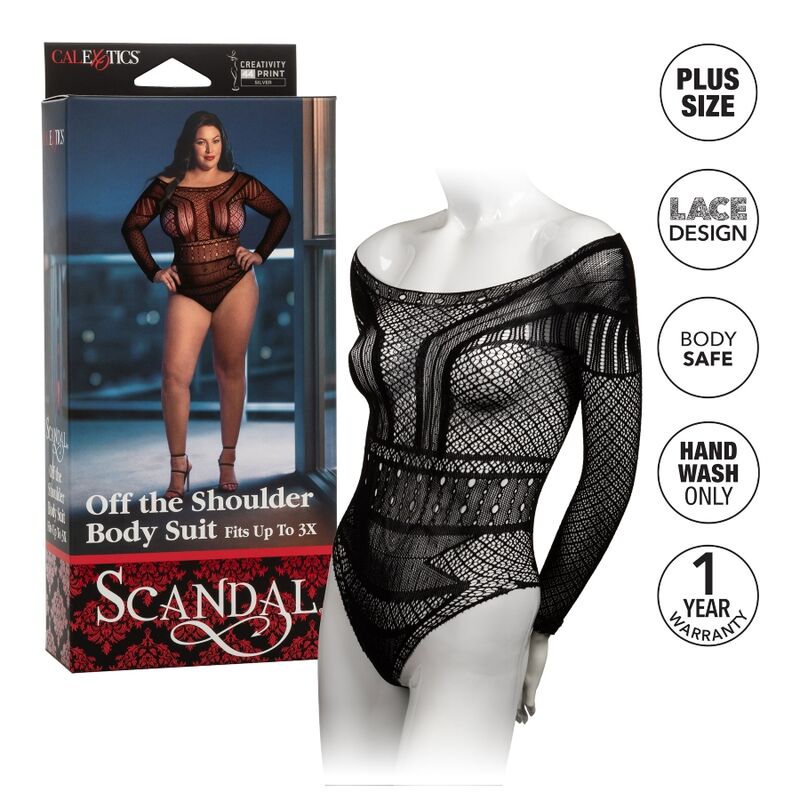 CALEXOTICS - SCANDAL TEDDY TAMANHO PLUS SIZE
