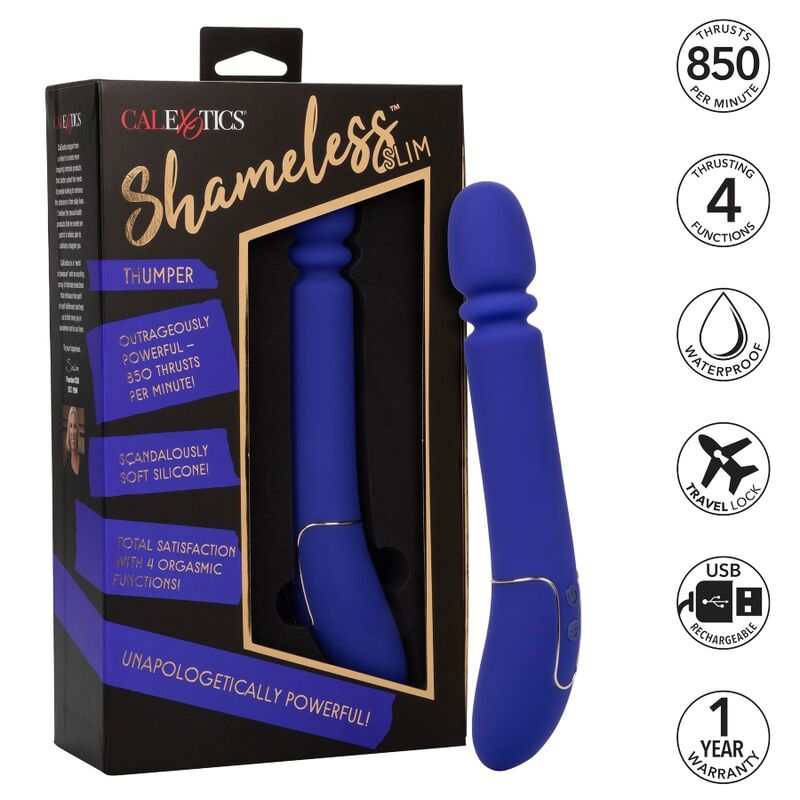 CALEXOTICS - SHAMELESS SLIM THUMPER MASSAJADOR AZUL