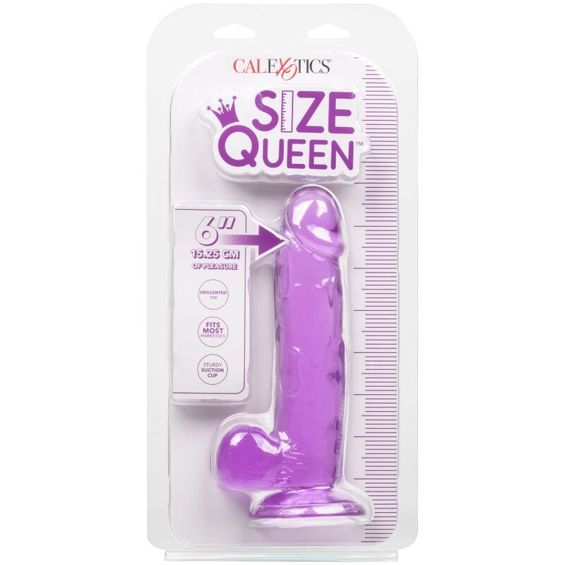 Consolador Reina Tamanho Roxo 15,3 Cm