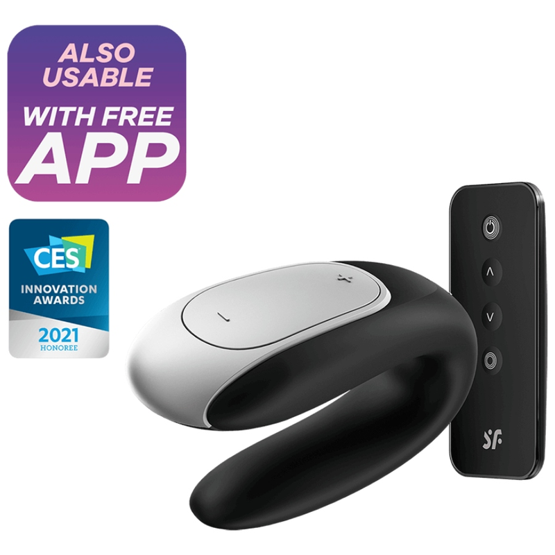 Satisfyer Vibrador Double Fun Partner Negro