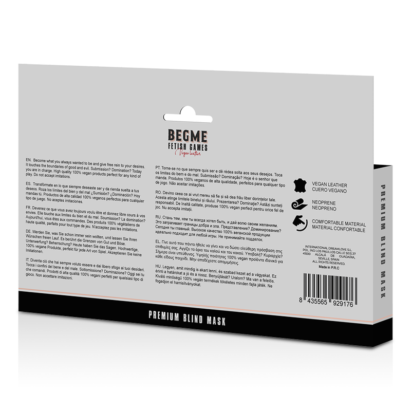 BEGME - BLACK EDITION VENDA ELÁSTICA COM FORRO EM NEOPRENO