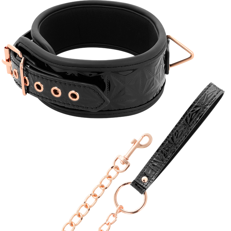 BEGME - COLLAR DE COURO VEGANO PREMIUM EDICIÓN NEGRA