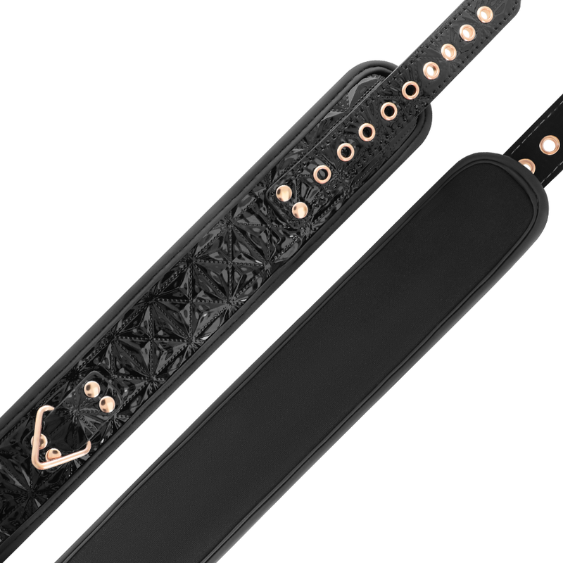 BEGME - COLLAR DE COURO VEGANO PREMIUM EDICIÓN NEGRA