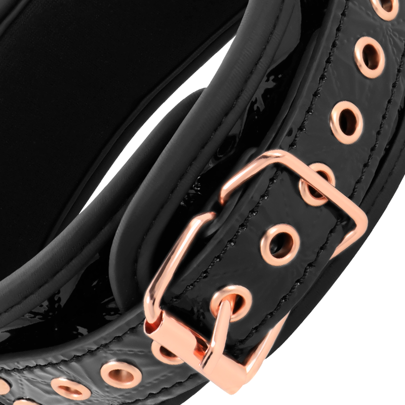 BEGME - COLLAR DE COURO VEGANO PREMIUM EDICIÓN NEGRA