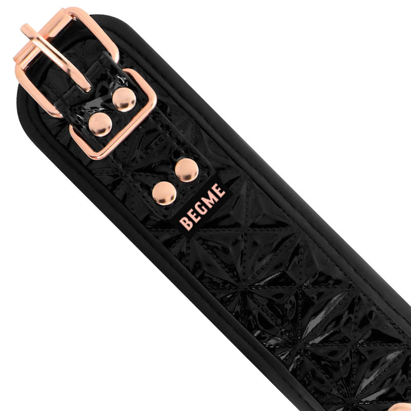 BEGME - COLLAR DE COURO VEGANO PREMIUM EDICIÓN NEGRA