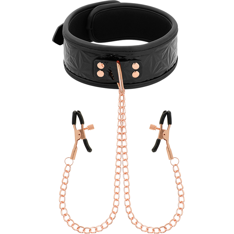 BEGME - BLACK EDITION COLAR COM PINÇAS PARA MAMILOS E FORRO EM NEOPRENE