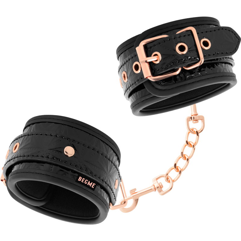 BEGME - BLACK EDITION ALGEMAS PARA MÃOS COM FORRO EM NEOPRENO