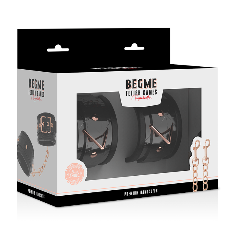 BEGME - BLACK EDITION ALGEMAS PARA MÃOS COM FORRO EM NEOPRENO