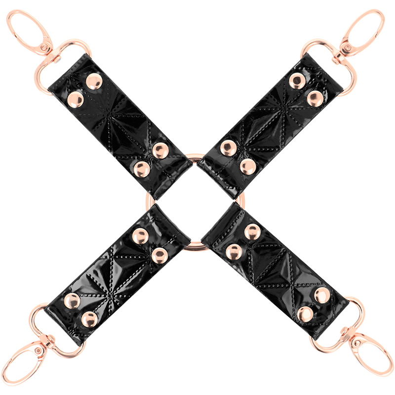 BEGME - BLACK EDITION HOG TIE EM COURO VEGANO