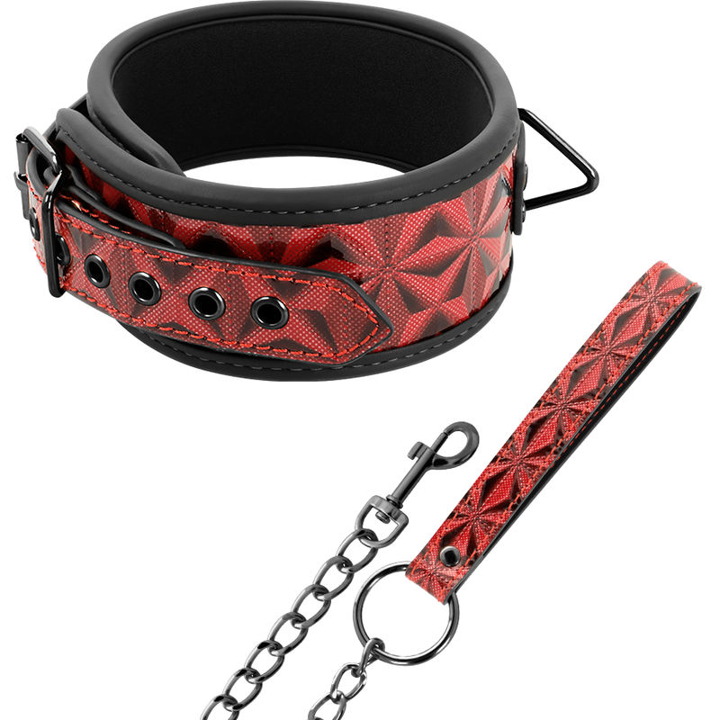 BEGME - COLAR DE COURO VEGANO PREMIUM RED EDITION COM FORRO DE NEOPRENO