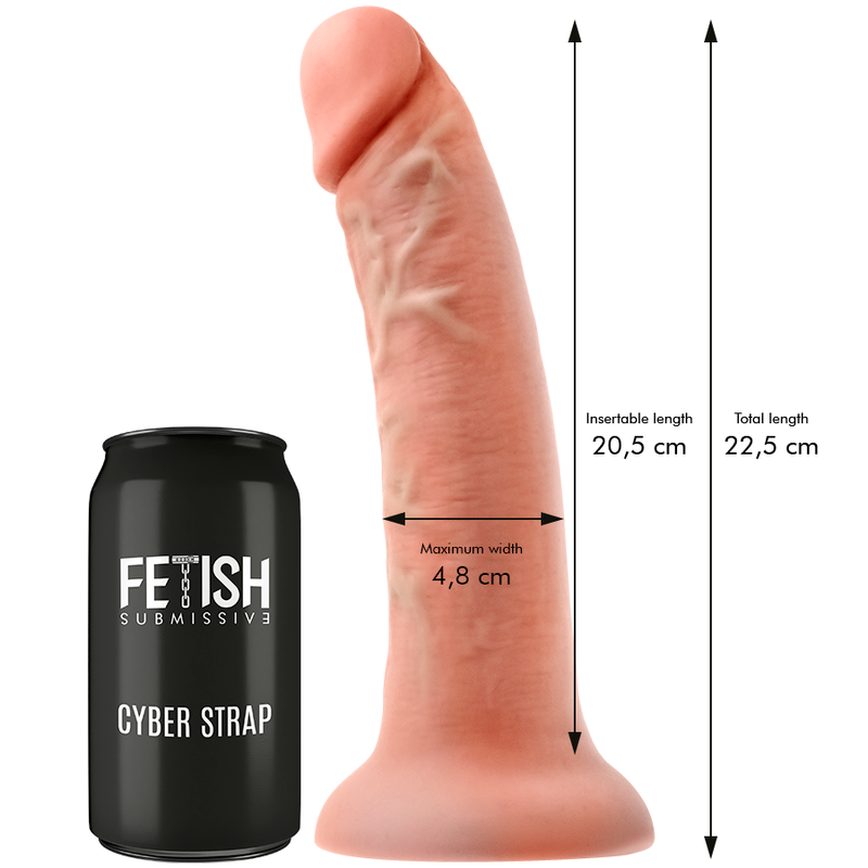 FETISH SUBMISSIVE CYBER STRAP - ARNÉS CON TECNOLOGÍA DILDO WATCHME L DE CONTROL REMOTO