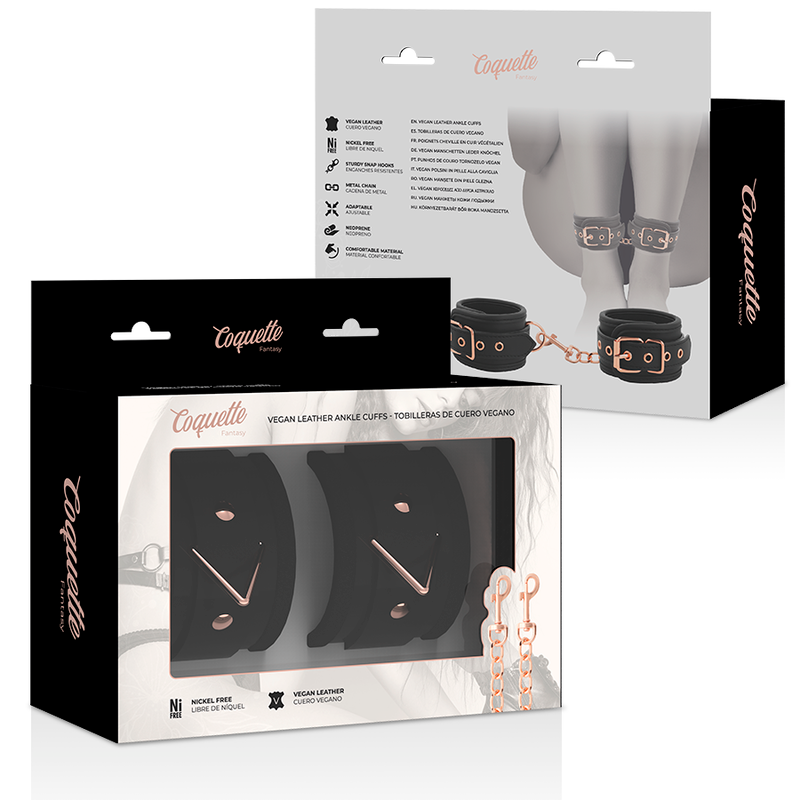 COQUETTE CHIC DESIRE - PUNKOS DE TORNOZELO FANTASY COM FORRO DE NEOPRENO