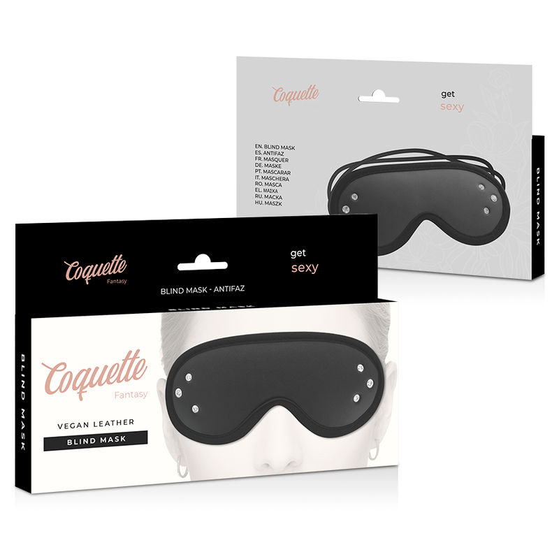 COQUETTE CHIC DESIRE - MSCARA DE COURO FANTASY VEGAN COM FORRO DE NEOPRENO