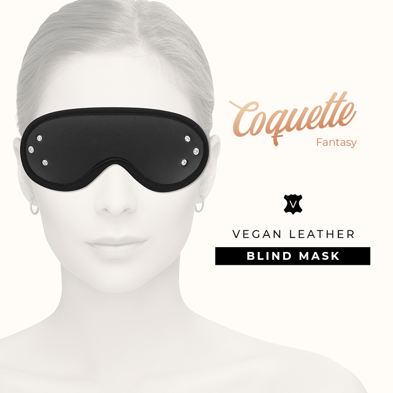 COQUETTE CHIC DESIRE - MSCARA DE COURO FANTASY VEGAN COM FORRO DE NEOPRENO