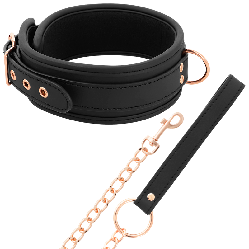 COQUETTE CHIC DESIRE - COLAR DE COURO FANTASY VEGAN COM ALA E FORRO DE NEOPRENO