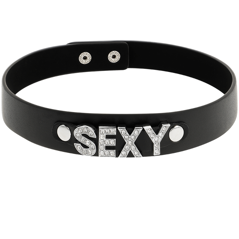 COQUETA CHIC DESIRE - GARGANTILHA SEXY DE COURO VEGANO