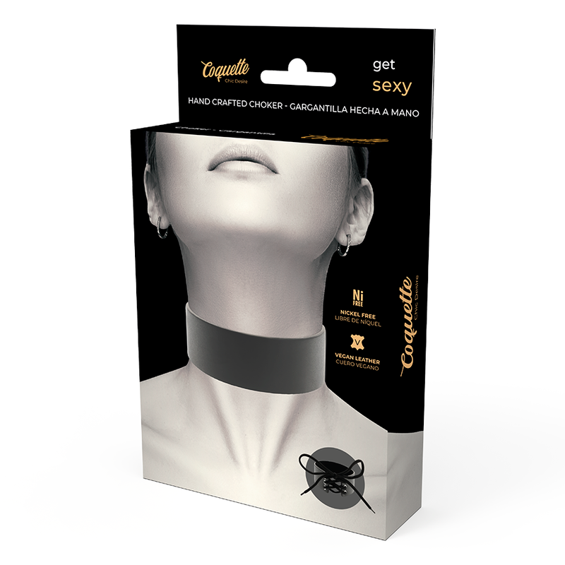 COQUETA CHIC DESIRE - GARGANTILHA DE COURO VEGANO