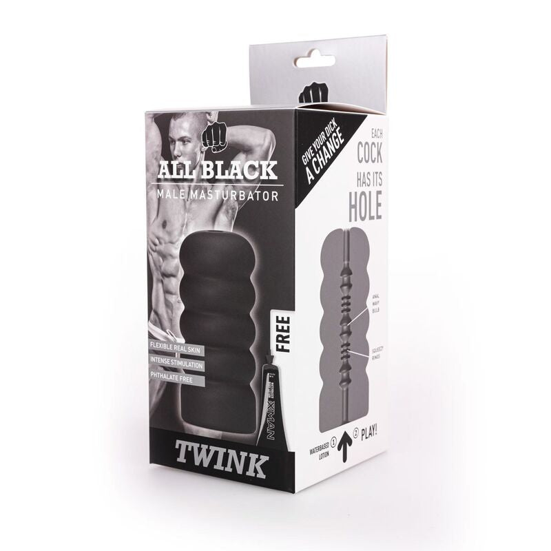 Todo negro - Masturbador twink