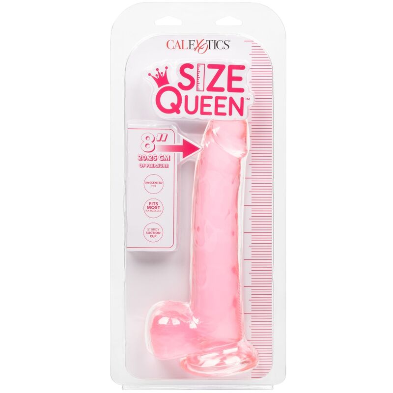Consolador Reina Tamanho Rosa 20,3 cm da CALEXOTICS