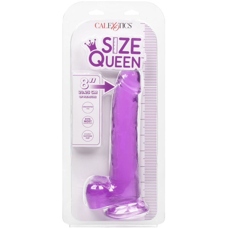 CALEXOTICS - SIZE QUEEN DILDO LILÁS 20.3 CM
