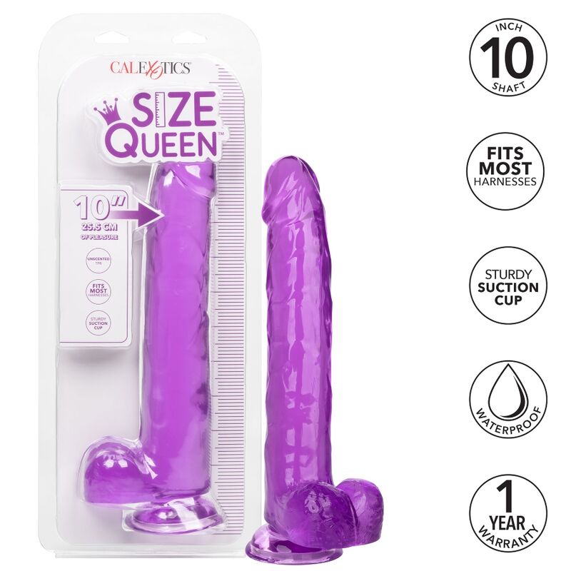 CALEXOTICS - SIZE QUEEN DILDO LILÁS 25.5 CM